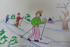 Масянова Татьяна. Весёлый лыжник